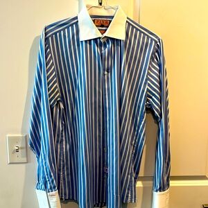 Thomas pink button down shirt